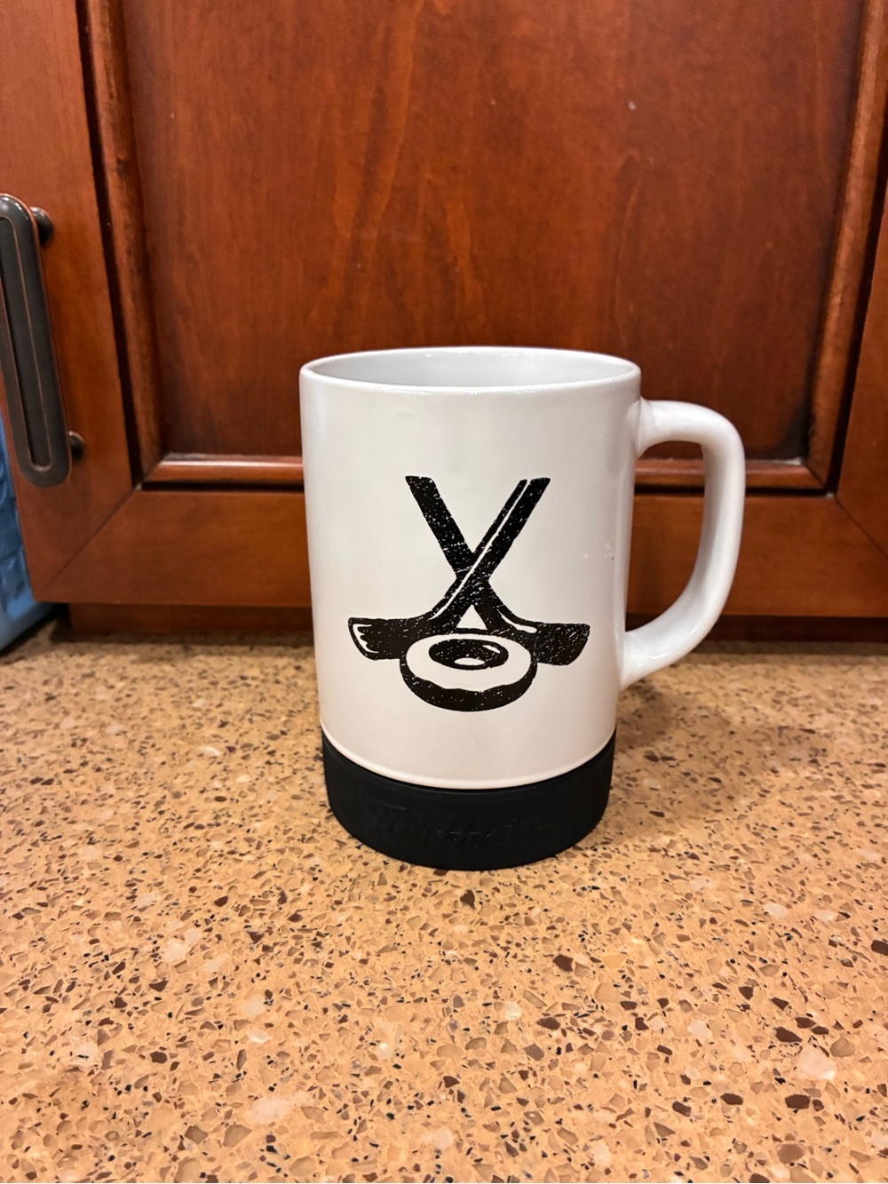 Tim Hortons Hockey PuckWhite Ceramic Mug